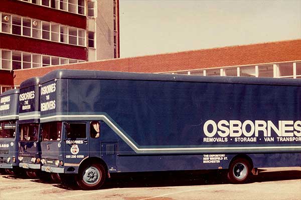 Osbornes Removers archive 1980's removal van image